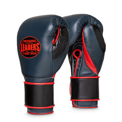 Перчатки боксерские Leaders Super Series Custom серый