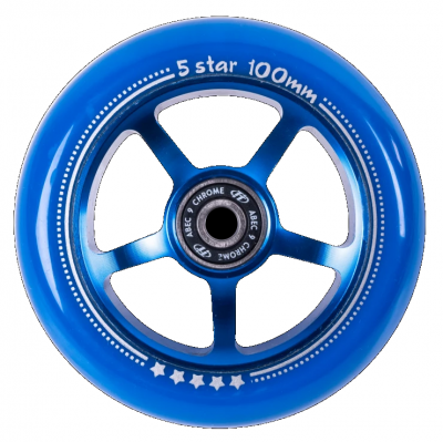 Колесо для самоката TT 100x24мм 5 Star blue