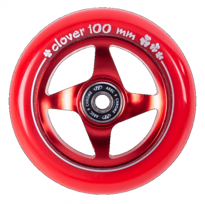 Колесо для самоката TT 100x24мм Clover red